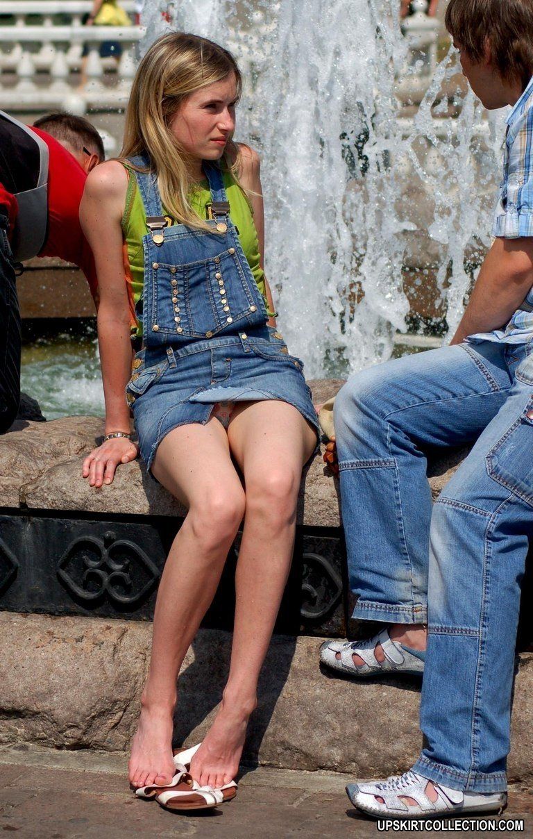 Upskirt cowgirl