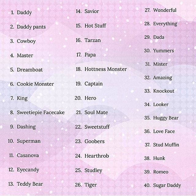 Funny nicknames for teddy