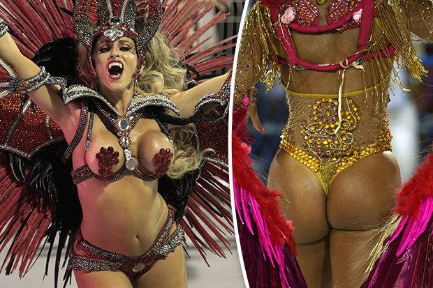 Naked on brazilian carnaval