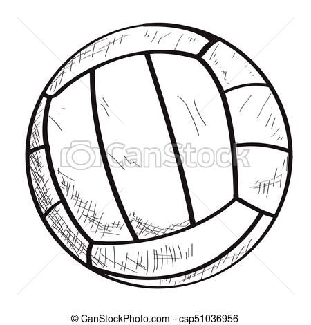 best of Volleyball Drawing of a