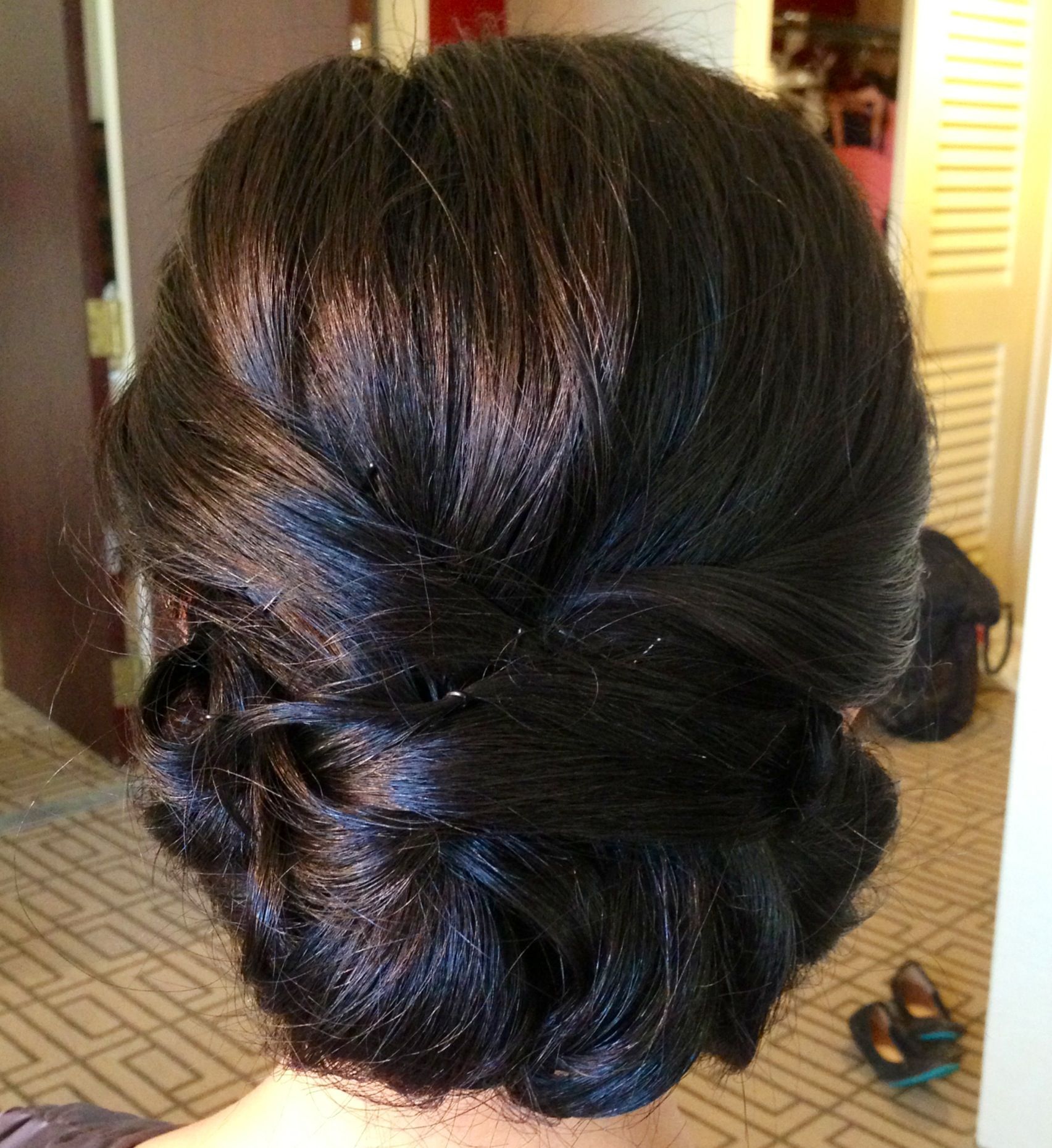 Asian hair updo