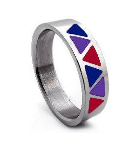 Bisexual pride jewelry