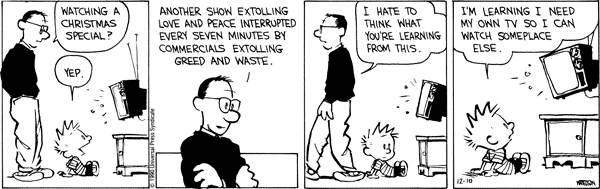 Martian reccomend Calvin and hobbes christmas strip