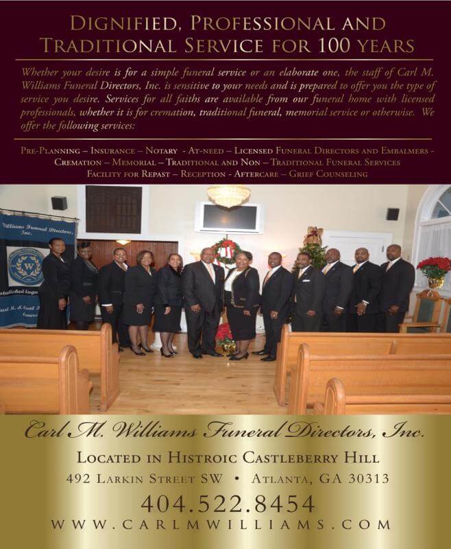 Carl williams funeral home atlanta ga