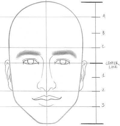 Booter reccomend Instructions for drawing each facial feature